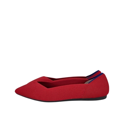 Rothy's Shoes - Rothy's "The Point" Pointed Toe Textile  Red Slip On Flats Shoes Women’s Size 8